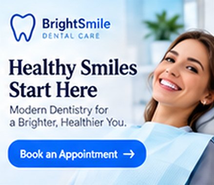 Sample Google banner ad for a dental practice